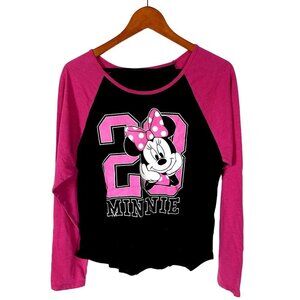 Disney Minnie Mouse Long Sleeve T-Shirt Size XL Junior